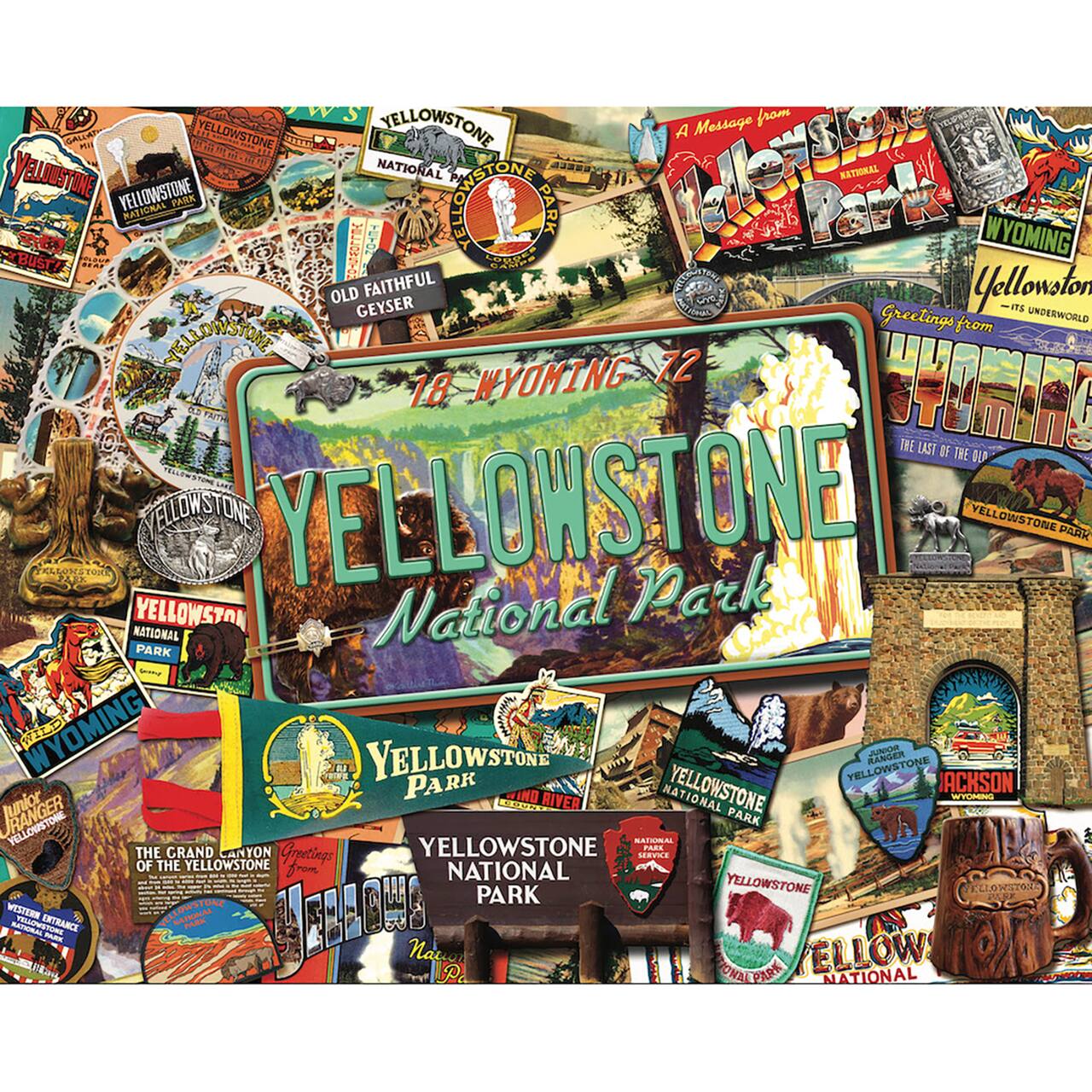 Hart Puzzles Yellowstone National Park by Kate Ward Thacker 1,000 Piece Jigsaw Puzzle
